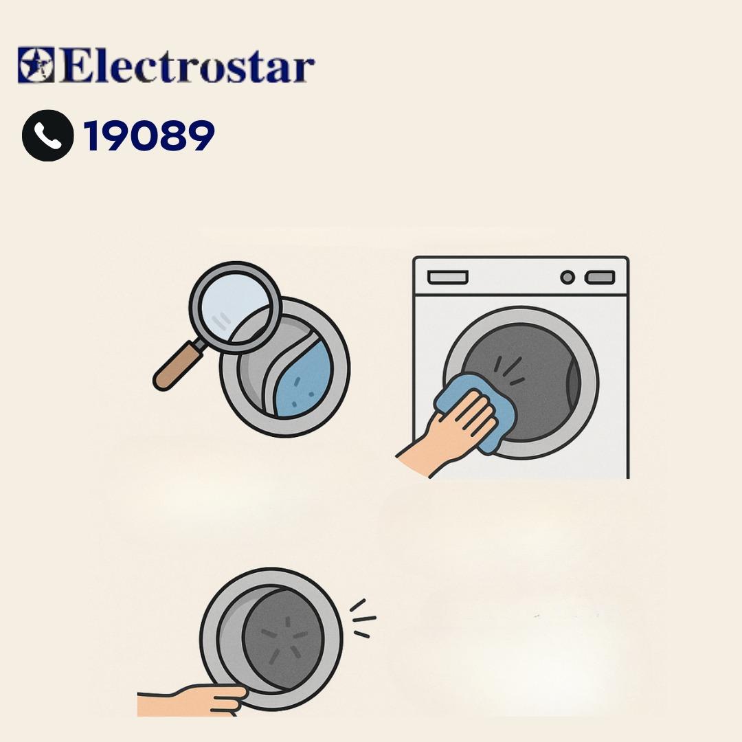 تنظيف كاوتش باب الغسالة( الجلدة المطاطية)