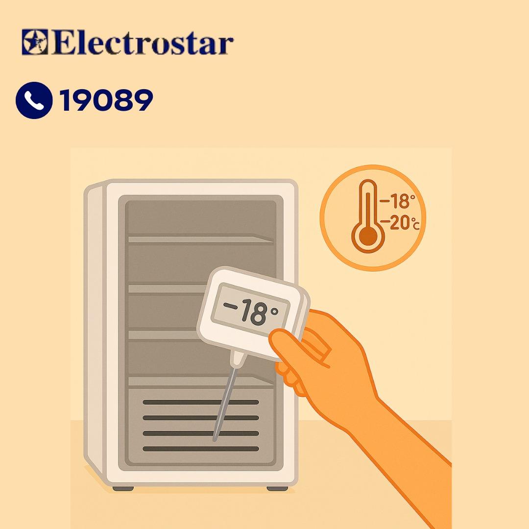 ضبط درجة الحرارة بديب فريزر الكتروستار ضبط درجة الحرارة بديب فريزر الكتروستار